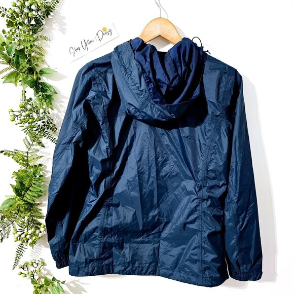 Columbia Womens Omni-Tech Waterproof Jacket Navy‎ S Nylon ~JA117.12 - Picture 2 of 8